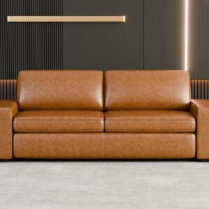 85"  Sofa Couches, 3 Seater Mid-Century Modern Sofa with Extra Deep Seats,Upholstered Sofa Cushion&Removable Cover,Comfy Sofa Couch for Small Space Living Room Apartment,Brown