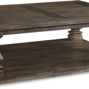 by   Coffee Table with Weathered Gray Finish, Gray